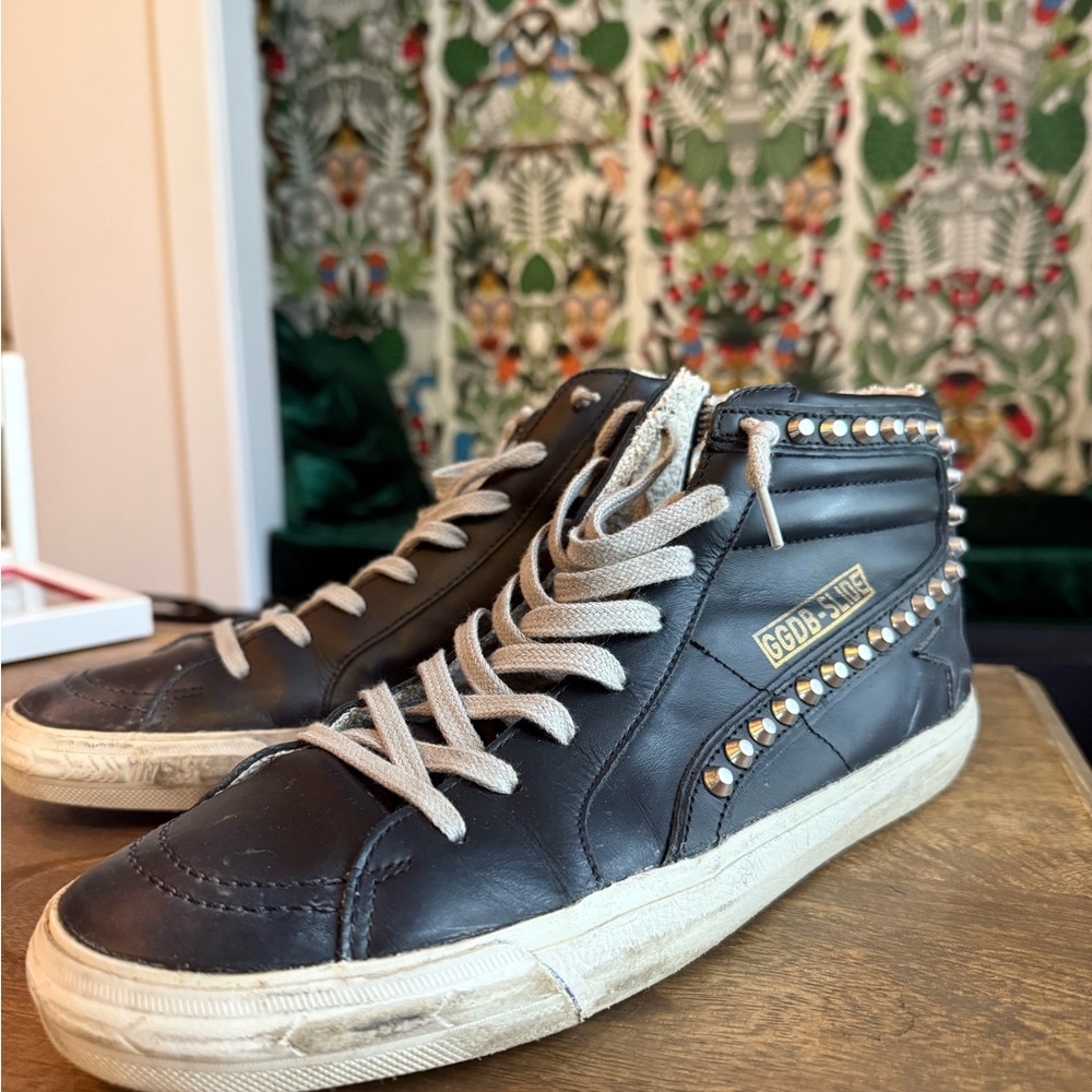 Golden goose slide sneakers like new worn twice with original box
